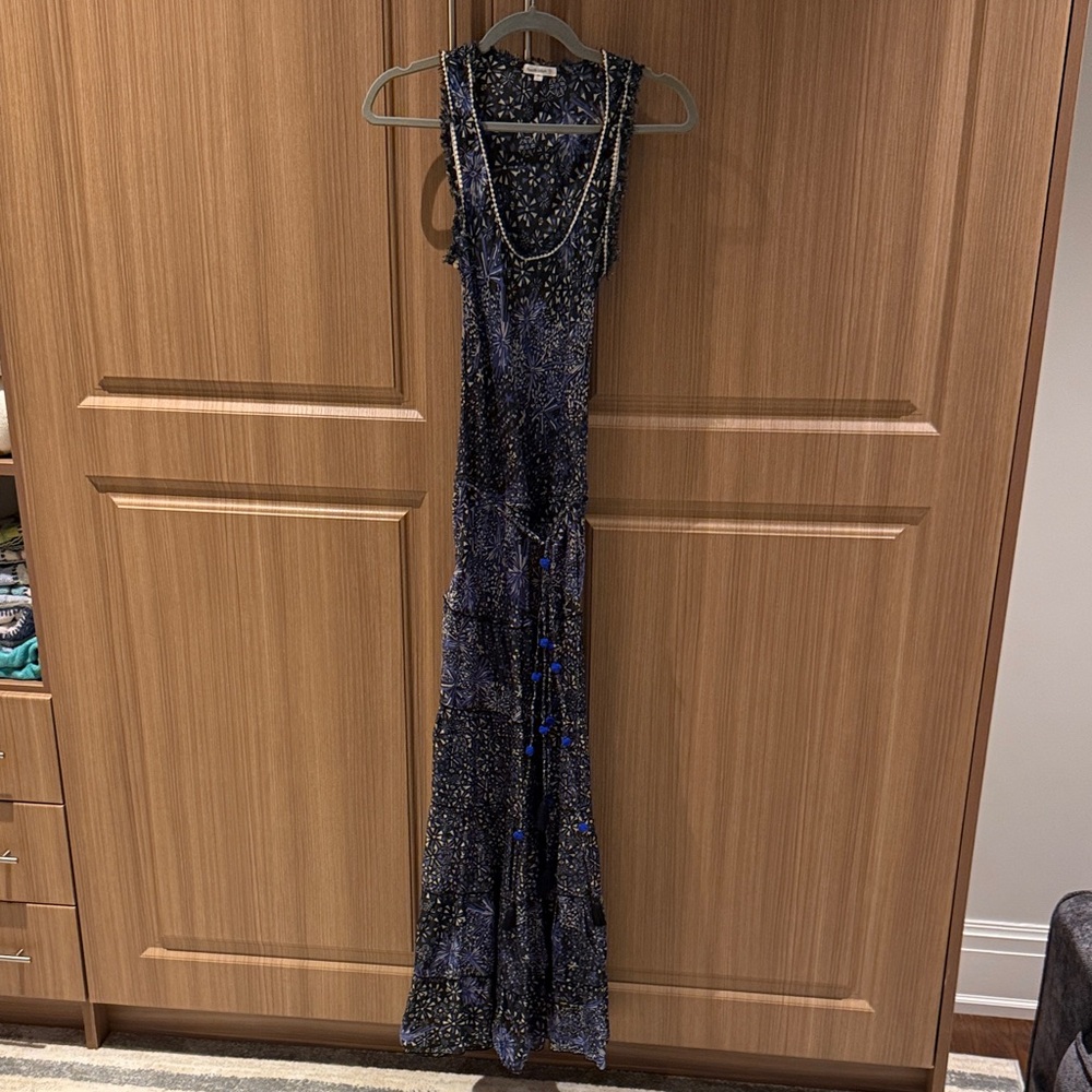 Poupette St. Barth Navy Starry Maxi Dress